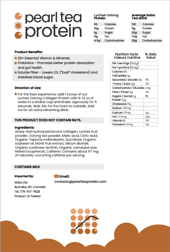 Lychee Oolong Collagen Protein