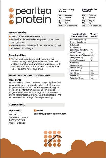 Lychee Oolong Collagen Protein