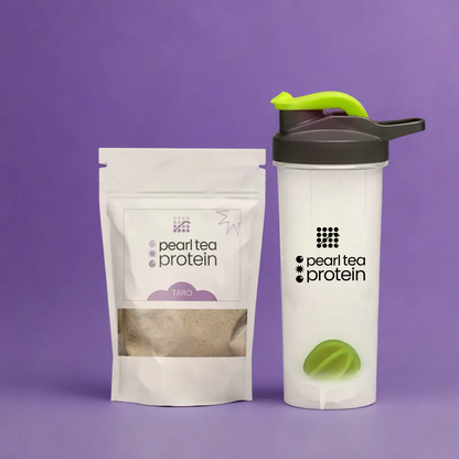 Taro Milk Tea Protein Powder Combo - 120g + 24oz Logo Shaker